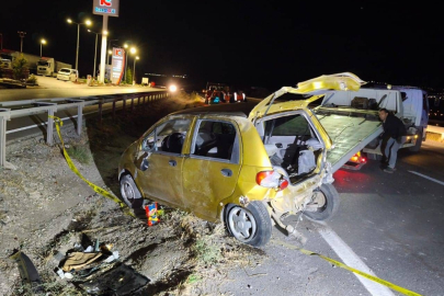 Kırıkkale'de otomobil devrildi. 1 kişi hayatını kaybetti