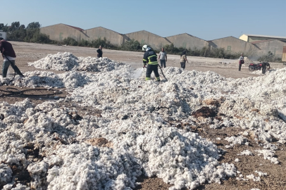 Adana'da çırçır fabrikası deposunda yangın çıktı