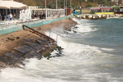 Tekirdağ'da deniz ulaşımına poyraz engeli