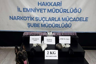 Hakkari'de 26 kilo 529 gram uyuşturucu ele geçirildi