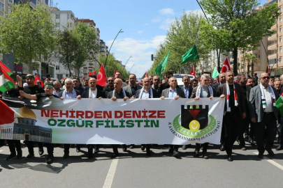 Kahramanmaraş'ta İsrail'in saldırıları protesto edildi