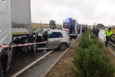 Manisa'da zincirleme trafik kazasında 1 kişi öldü, 2 kişi yaralandı
