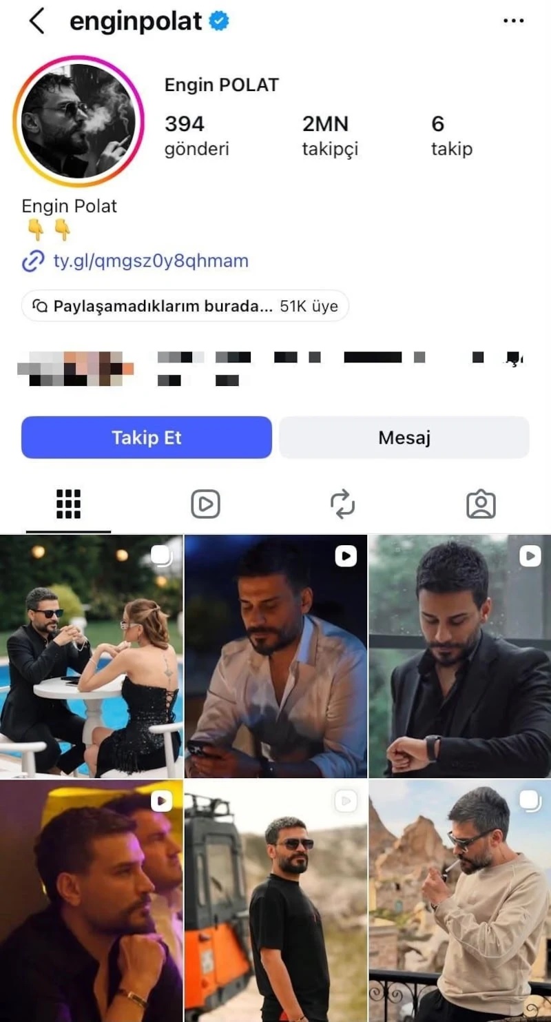 Engin Polat'ın Instagram hesabı için erişim engeli kararı